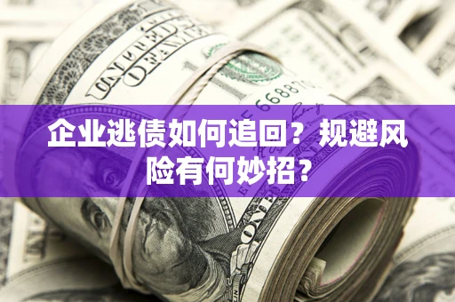 武汉企业逃债如何追回？规避风险有何妙招？