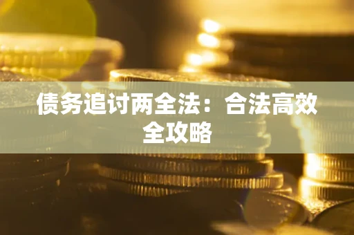 武汉债务追讨两全法：合法高效全攻略