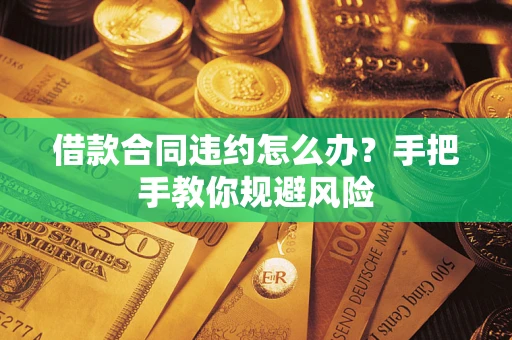 武汉借款合同违约怎么办？手把手教你规避风险