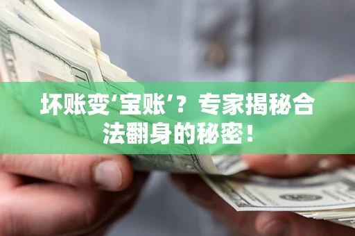 武汉坏账变‘宝账’？专家揭秘合法翻身的秘密！