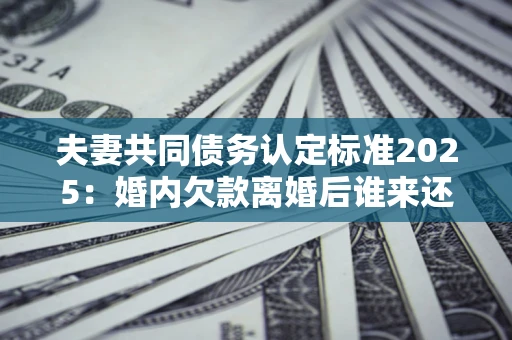 武汉夫妻共同债务认定标准2025:婚内欠款离婚后谁来还? 武汉夫妻共同债务认定标准2025:婚内欠款离婚后谁来还?