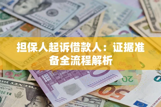 武汉担保人起诉借款人：证据准备全流程解析