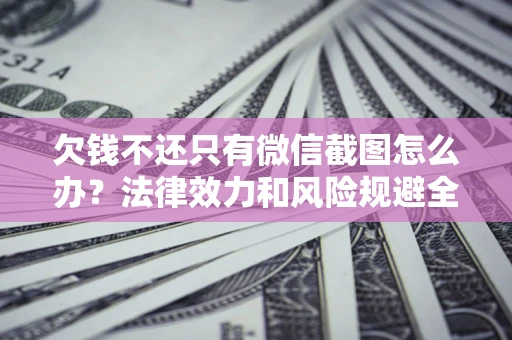 武汉欠钱不还只有微信截图怎么办？法律效力和风险规避全解析