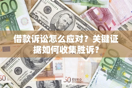 武汉借款诉讼怎么应对？关键证据如何收集胜诉？