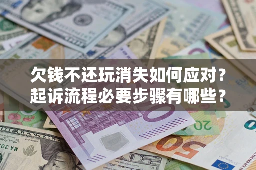 武汉欠钱不还玩消失如何应对？起诉流程必要步骤有哪些？